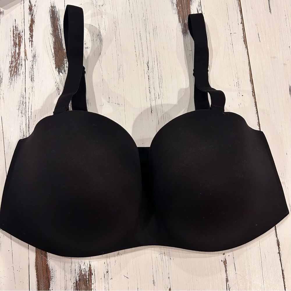 Soma Enbliss Stay Put Strapless Bra Womens 34DD‎ Black Multi-Way Padded